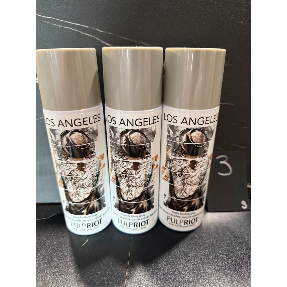Pulp Riot Los Angeles Tousle Finishing Spray 5oz Lot of 3 hair care